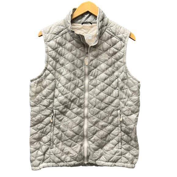 The North Face Jacket Womens XL Gray ThermoBall Full Zip Packable Lightweight - Picture 1 of 11